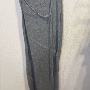 Gray Knit Maxi Skirt